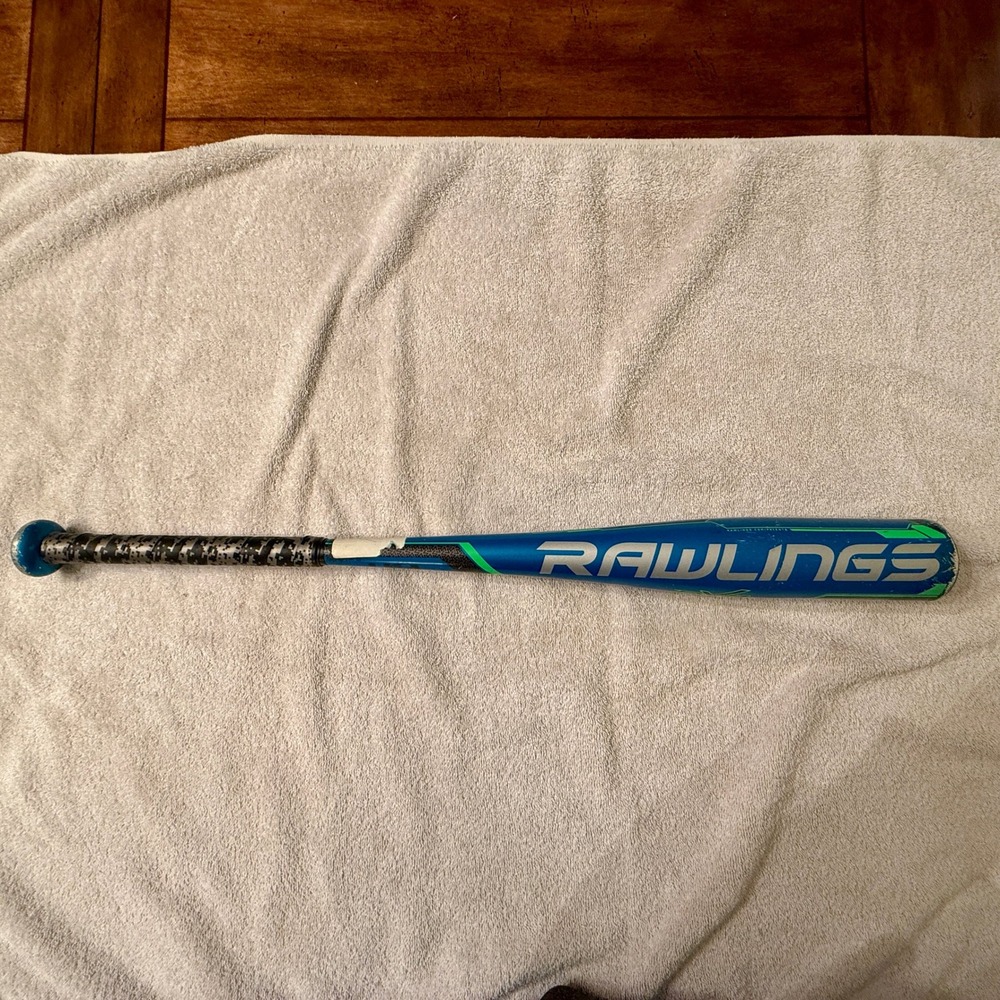 Rawlings RX4 Alloy Baseball Bat Blue Green 28/20 - 8 Alloy 2 5/8 Barrel Youth